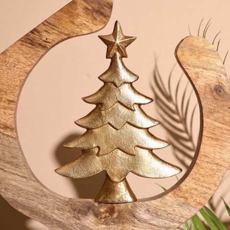 Interior souvenir in the wooden ring "Christmas tree" 33x8x34 cm-2