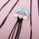 Hair elastic bands, children's, colored braids "Oblame", D = 4 cm.