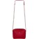 Cross-Body bag with Mumi zipper, external pocket, red color