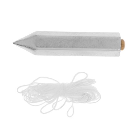 Plumb of cylindrical tundra, cord 5 meters, 100 g-5