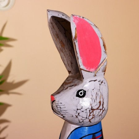 Souvenir "Bunny" hanging paws, wood 80 cm-4