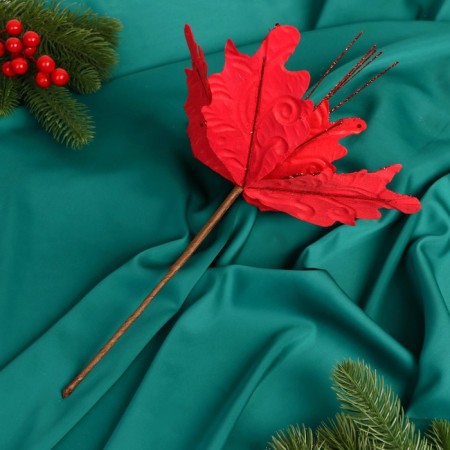 Decor "Winter Flower" Patterns, 24x15 cm, red-2