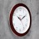 Wall clock, series: classic, d = 29 cm, brown rim