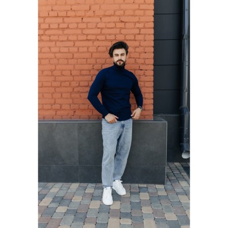 Male jumper, size 58, dark blue color-10