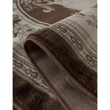 Oval Merinos Valencia Deluxe carpet, size 200x300 cm, color Brown-1