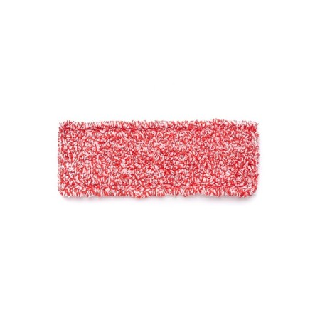 WET mops nozzle, flat microfiber, red/white color, 40 cm-1