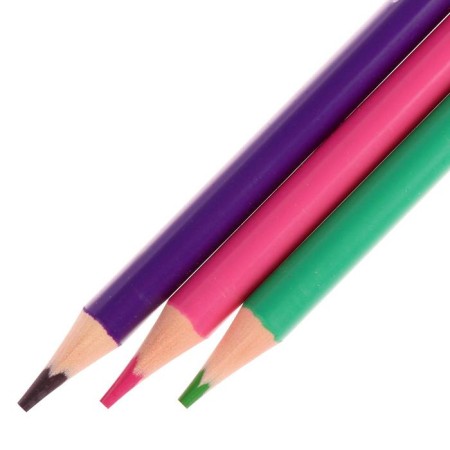 Faincolor color pencils Funcolor are plastic, in a cardboard tube, mix-3