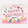 Foil ball 16 "Happy Birthday", capital letters, pink color