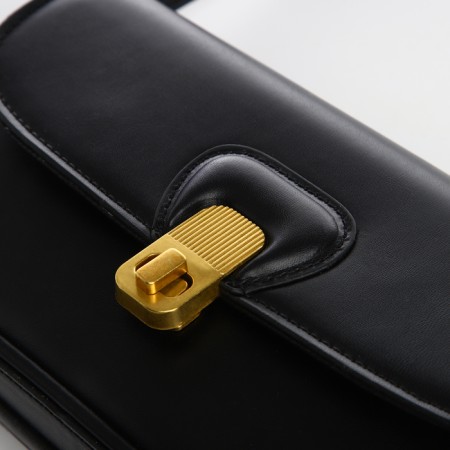 Female bag Textura, small size, black color-5