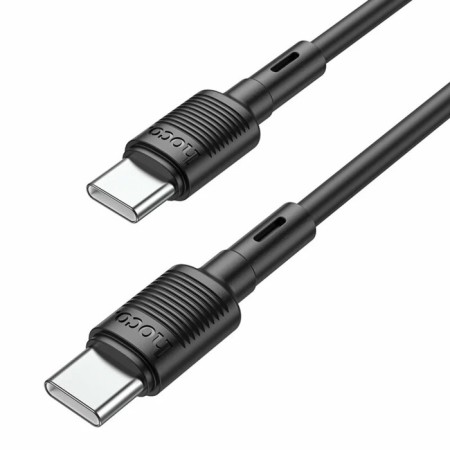 Hoco X83, Type-C cable-Type-C, 60 W, 3 A, 1 m, data transfer, PVC, black-2