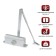 Dicked-up door tundra D80SL, from 45-70 kg, silver color