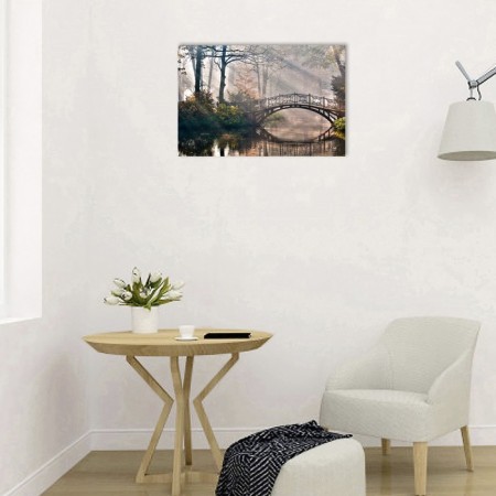 Picture on the subframe "Bridge in the park" 40*50 cm-2