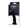 Anal phalloimitator Popo Pleasure by Toyfa Serpens with a bend s, silicone, black, 13 cm