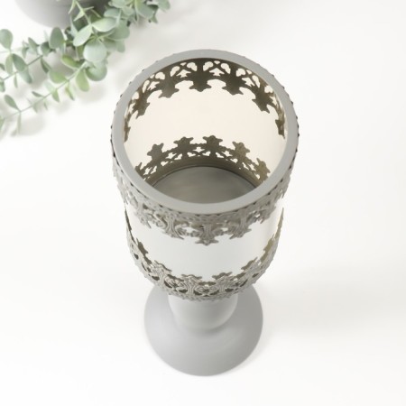 Summary metal per 1 candle d = 10 cm "Morten" gray 11x11x36.5 cm-2