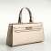 Women's bag with lightning, textura, average size, milk color