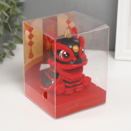 Plastic Plastic "Chinese Leo" Red-Cherry 8.5x7.3x8.5 cm-1