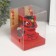 Plastic Plastic "Chinese Leo" Red-Cherry 8.5x7.3x8.5 cm