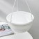Street Kashpo with basal watering "Malva", 4.7 liters, white color, suspension as a gift