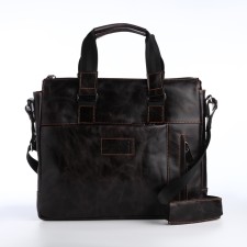 Business business, XL Zolo, lightning department, external pocket, long belt, brown color