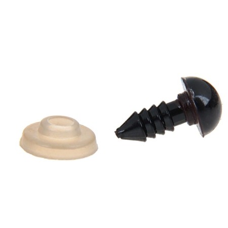 Rifle eyes with plugs, translucent, set 4 pcs, brown color, size 1 pc: 1 × 1 cm-1