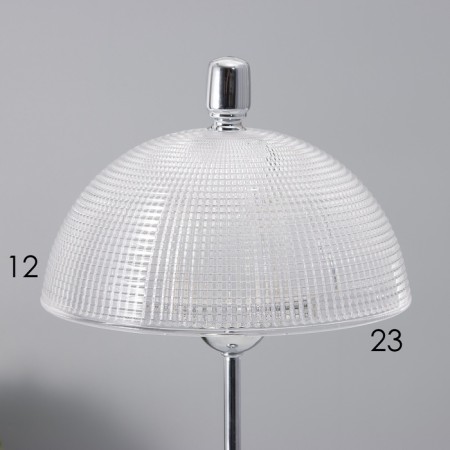 Hand lamp with lampshade Risalux "Malawi" Modern, E14, 40 W, Chrome, 24 × 24 × 49.5 cm-2