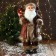Santa Claus "in a red checkered fur coat, with a flashlight/ c branches" 60 cm