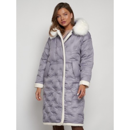 Coat insulated winter female, size 46, color gray-8