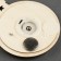 Christmas tree toy "Ball with a deer", from batteries, glow warm white