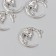 Decor for creativity Metal "Skull in the month" silver 2.7x2.2 cm