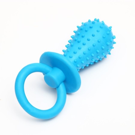 Chewing toy "nipple", tpr, 10 x 3 cm, blue-1