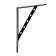 Rinsted bracket 350x250 Polymer black, 10 pcs