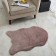 Plush mat Sofi de Marko, size 80x120 cm, color ash rose