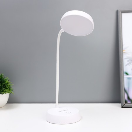 Table lamp "Regl" LED 8W USB AKB white 9.5x15x26 cm Risalux