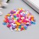 A set of beads made of polymer clay "Astra" 6 mm, 20 g, raspberry mix