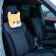 Pillow on the headrest Matech Cutie Line, 30 x 25 x 10 cm, brown, white