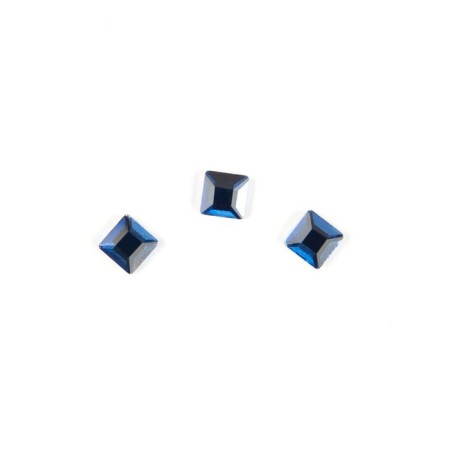 Rhinestones for the design of nails TNL "Square", blue, 10 pcs