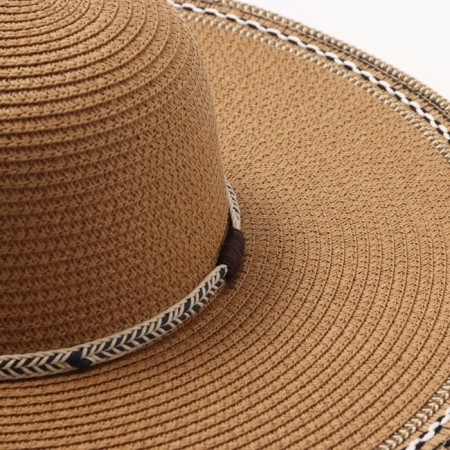Women's hat Minaku, central to light-brown, river 58-3