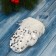 Decoration Christmas tree "Elite Mittens" 7x12 cm, white