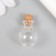Decor for creativity glass "Bottle with a traffic jam" 1.9x1.9x2.4 cm