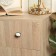 Handle button tundra RK023BL Light, black with a white insert