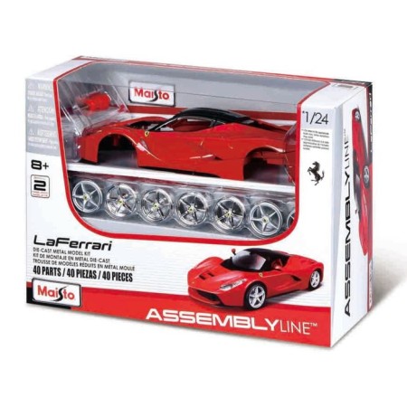 MASTO DIE-CAST LAFERRARI machine, with a screwdriver, opening doors, 1:24, red color-2