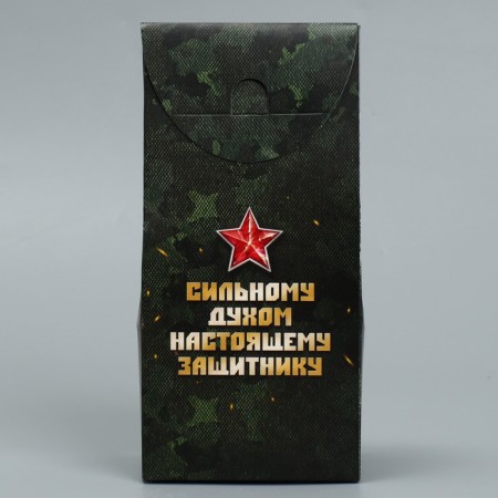 Confectionery box, packaging "Defender", February 23, 9 x 19 x 6 cm-2