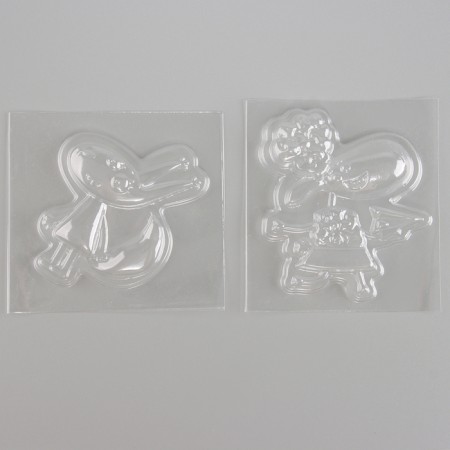 Gypsum magnets "Hotel at the sheep. Bella and Molly "-1