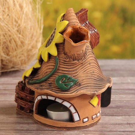 Aroma lace house "Sunflower", 16 cm, handmade, mix-1