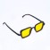 Sunglasses "OneSun", UV 400, 14 x 14 x 4.5 cm, lens 3.5 x 5 cm, yellow