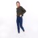 Women's jeans, blue color, size 25