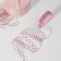 Kapron ribbon “peas”, 25 mm, 23 ± 1 m, pink color
