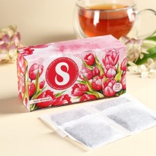 Black tea “Congratulations on March 8”, 40 g (20 bags x 2 g).