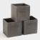 Storage box, 28 × 28 × 28 cm, set 3 pcs, color gray