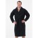 Male bathrobe with a shack, size 44-46, black color